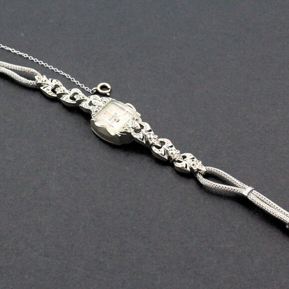 Splendid 14K Gold Benrus Vintage 60's Diamond Ladies Watch Working! - Picture 10 of 12